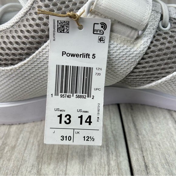 Adidas Powerlift 5 White Weightlifting Gym Training Athletic Sneaker Men Size 13 - Picture 11 of 13